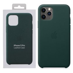 Apple iPhone 11 Pro etui skórzane Leather Case MWYC2ZM/A - zielone (Forest Green)