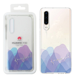 Huawei P30 etui silikonowe Clear Case 51993014 - transparentne z motywem (Iridescent Fairyland)