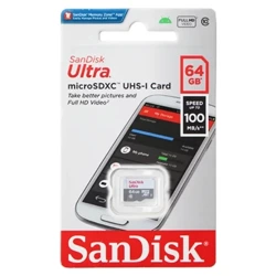 Karta pamięci SanDisk Ultra microSDXC 64GB 100MB/s - klasa 10
