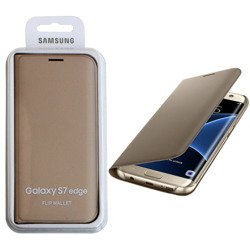 Samsung Galaxy S7 Edge etui Flip Wallet EF-WG935PFEGWW - złoty