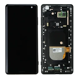 Wyświetlacz LCD z ramką do Sony Xperia XZ3 - czarny