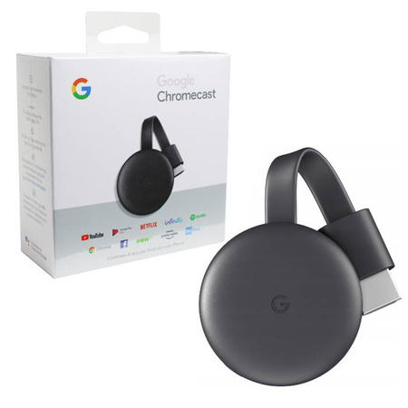 Google adapter Chromecast 3 - czarny | telesalon.pl