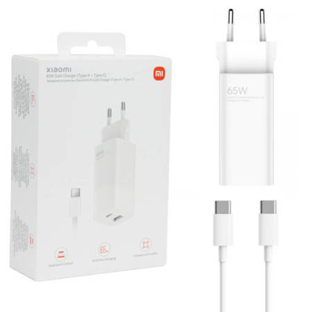 Xiaomi GaN Charger ładowarka sieciowa USB-A + USB-C - 65W