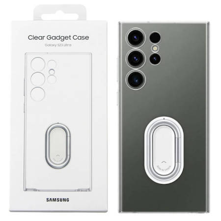 Samsung Galaxy S23 Ultra etui Clear Gadget Case EF-XS918CTEGWW - transparentny