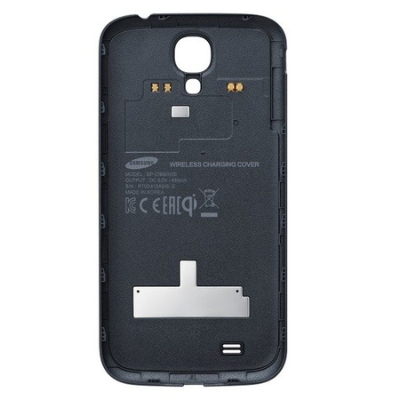 Induction charger and battery flap for induction charging for Samsung Galaxy S4 - black