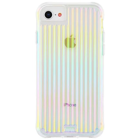 Case-Mate Tough Groove for Apple iPhone SE 2022/ SE 2020/ 8/ 7/ 6s/ 6 - Transparent Multicolor (Iridescent)