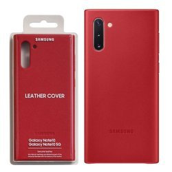 Samsung Galaxy Note 10 etui skórzane Leather Cover EF-VN970LREGWW - czerwony