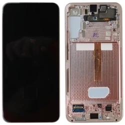 Wyświetlacz LCD do Samsung Galaxy S22 Plus oryginalny - różowy (Pink Gold)