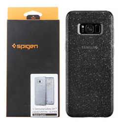 Samsung Galaxy S8 Plus silicone case Spigen Liquid Crystal Glitter 571CS21668 - smoky with glitter (Space Quartz)