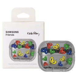 Etui do Samsung Galaxy Buds3/ Buds3 Pro Keith Haring Slickback Clear Case - transparentne