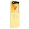 Samsung Galaxy Z Flip6 Silicone Phone Case with Ring - Yellow