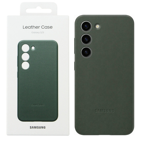 Samsung Galaxy S23 Leather Phone Case - green