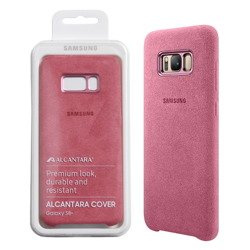 Samsung Galaxy S8 Plus Alcantara phone case - pink