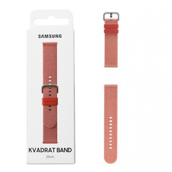 Samsung Watch Active/ Active 2 20 mm pasek Kvadrat Band ET-SKR82MREGEU - czerwony