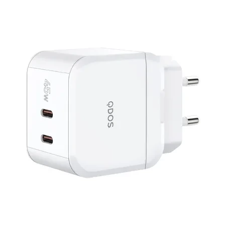 Qdos Powercube Apple MFi network charger + cable 1x Lightning, 1x USB-C - 45W