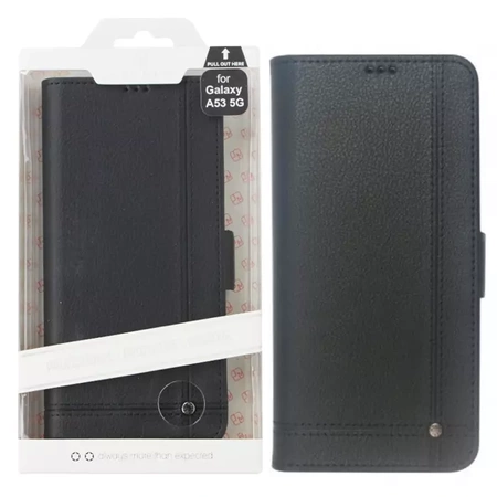 Just Must Stitch Flip Case for Samsung Galaxy A53 5G - black