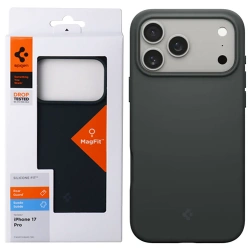 Spigen Silicone Fit MagSafe Case for Apple iPhone 17 Pro - Green (Abyss Green)