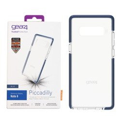 Samsung Galaxy Note 8 GEAR4 Piccadilly phone case - transparent with blue frame