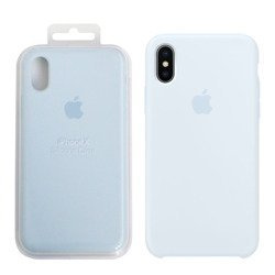 Apple iPhone X silicone case MRRD2ZM/A - blue (Sky Blue)