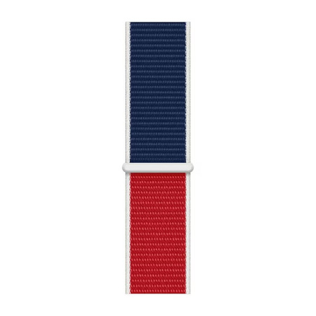 Apple Watch 38/ 40/ 41mm Nike Sport Loop Strap - Red/Blue (Great Britain)