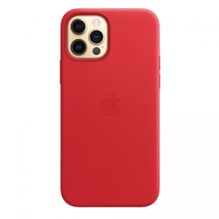 Apple iPhone 12 Pro Max Leather Case MagSafe - Red (Scarlet)