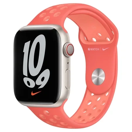 Apple Watch 38/ 40/ 41 mm Nike Sport Band S/M L/M - Pink/Orange (Magic Ember/ Crimson Bliss)