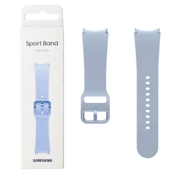 Silicone strap for Samsung Galaxy Watch 4/ 4 Classic/ 5/ 5 Pro/ 6/ 6 Classic 20 mm Sport Band S/M - blue (Icy Blue)