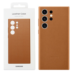 Samsung Galaxy S23 Ultra Leather Phone Case - brown