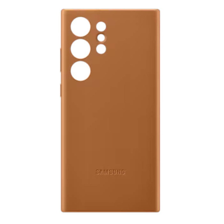 Samsung Galaxy S23 Ultra Leather Phone Case - brown