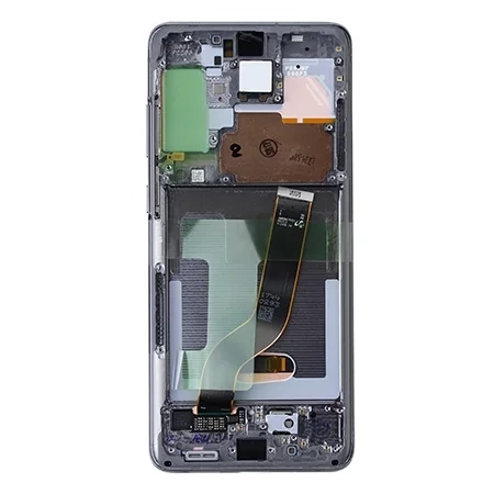 LCD display with frame for Samsung Galaxy S20 Plus - gray (Cosmic Gray)