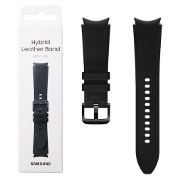 Pasek Samsung Hybrid Leather Band 20 mm M/L do Galaxy Watch 4/ Watch 4 Classic/ Watch 5/ Watch 5 Pro - czarny