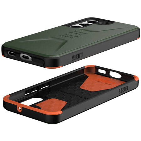 Samsung Galaxy S22 5G UAG Civilian phone case - olive green