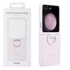 Samsung Galaxy Z Flip5 Silicone Case with Ring - pink