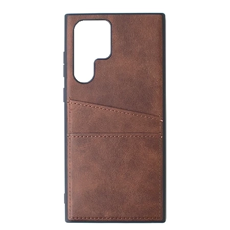 Samsung Galaxy S22 Ultra Just Must Y Pocket phone case - brown