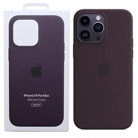 Apple iPhone 14 Pro Max Silicone Case MagSafe - Dark Purple (Elderberry)