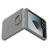 Samsung Galaxy Z Flip6 Silicone Phone Case with Ring - gray