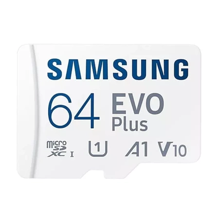 Samsung Evo Plus 64 GB microSDXC memory card with SD adapter - class 10