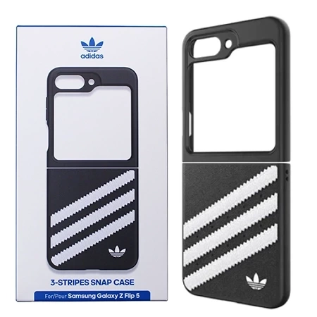 Samsung Galaxy Z Flip5 Adidas 3-Stripes Snap Case - black