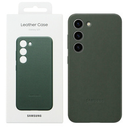 Samsung Galaxy S23 Leather Phone Case - green