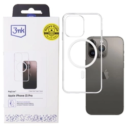 Silicone case for Motorola Edge 50 Pro phone 3mk Clear Case - transparent