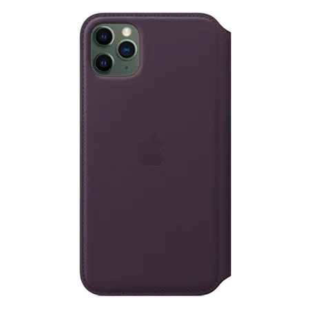 Apple iPhone 11 Pro Max Leather Folio - eggplant (Aubergine)