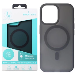 Apple iPhone 16 Plus Silk Frost MagSafe case - black
