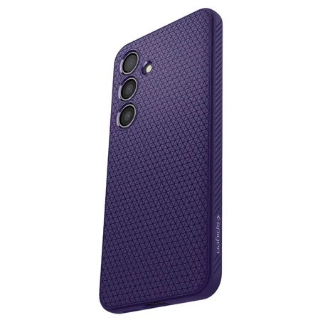 Etui na telefon Samsung Galaxy S24 Spigen Liquid Air silikonowe - fioletowe (Deep Purple)