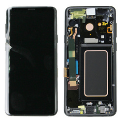 Wyświetlacz LCD z ramką do Samsung Galaxy S9 Plus - czarny