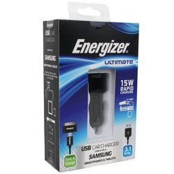 Energizer Ultimate 3.1A 2xUSB car charger - black