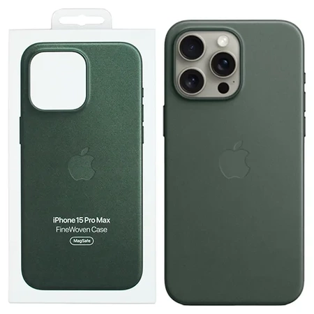 Apple iPhone 15 Pro Max FineWoven Case MagSafe Case - Green (Evergreen)