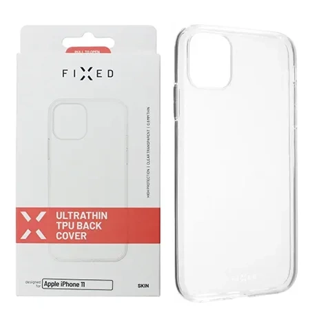 Etui na telefon Apple iPhone 11 FIXED Clear TPU Back Cover - transparentne