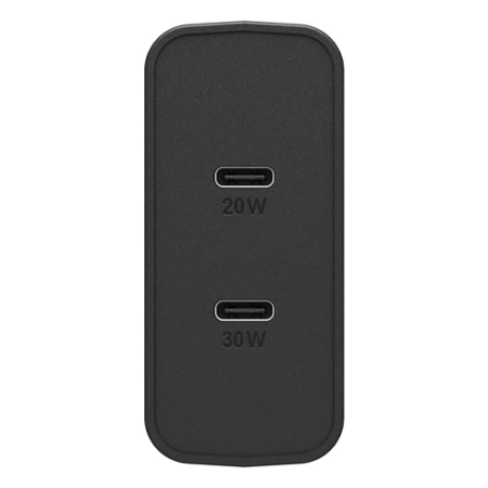 Ładowarka sieciowa OtterBox USB-C Dual Port Wall Charger 50W - czarna