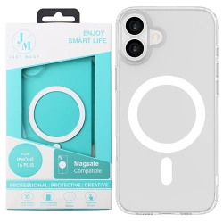 Etui na Apple iPhone 16 Plus Just Must MagSafe Crystal - transparentne