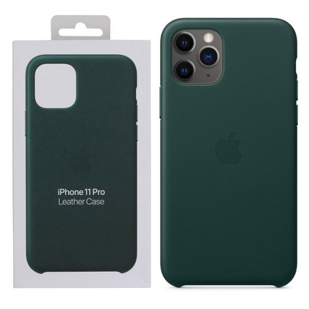 Apple iPhone 11 Pro Leather Case MWYC2ZM/A - Green (Forest Green)